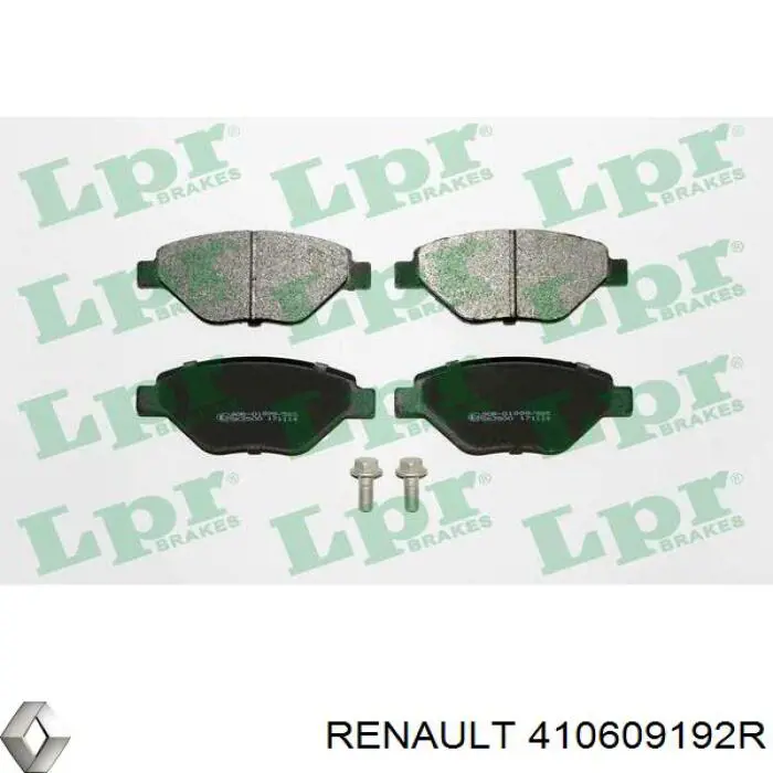 Купити 410609192R Renault (RVI) Колодки гальмівні передні, дискові