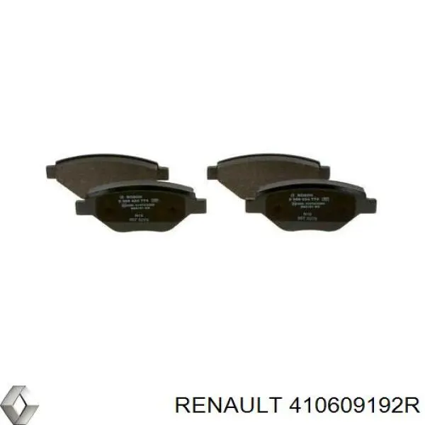410609192R Renault (RVI) колодки гальмівні передні, дискові