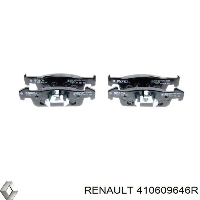 Гальмівні колодки Renault (RVI) 410609646R ціна, від 20.74 USD