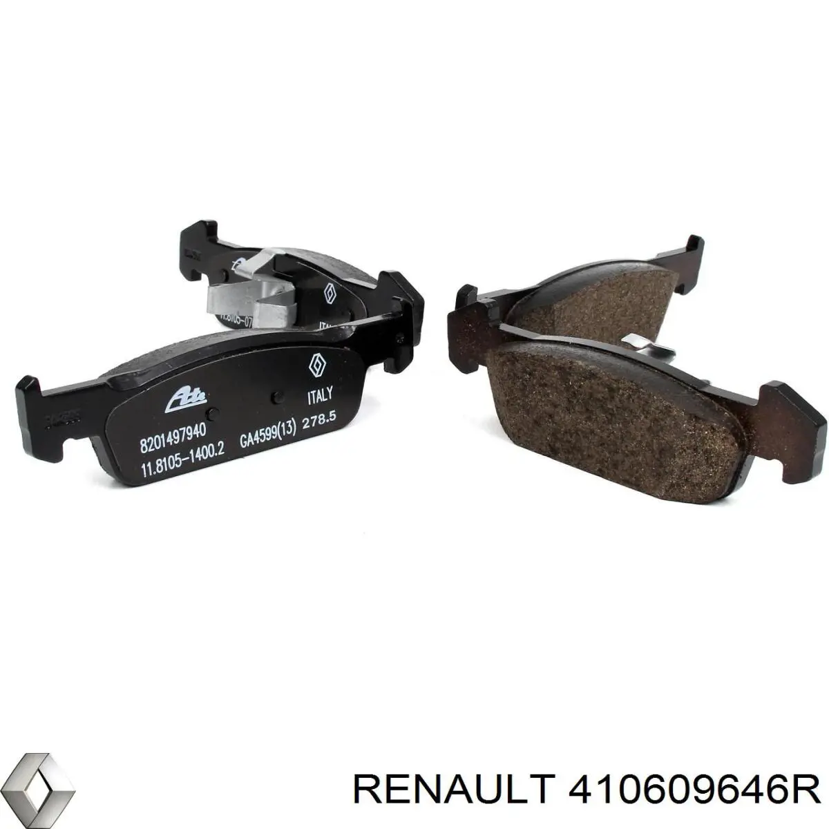 410609646R Renault (RVI) колодки гальмівні передні, дискові