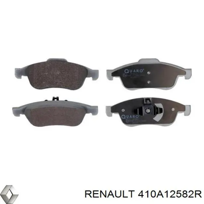 Гальмівні колодки Renault (RVI) 410A12582R ціна, від 27.03 USD