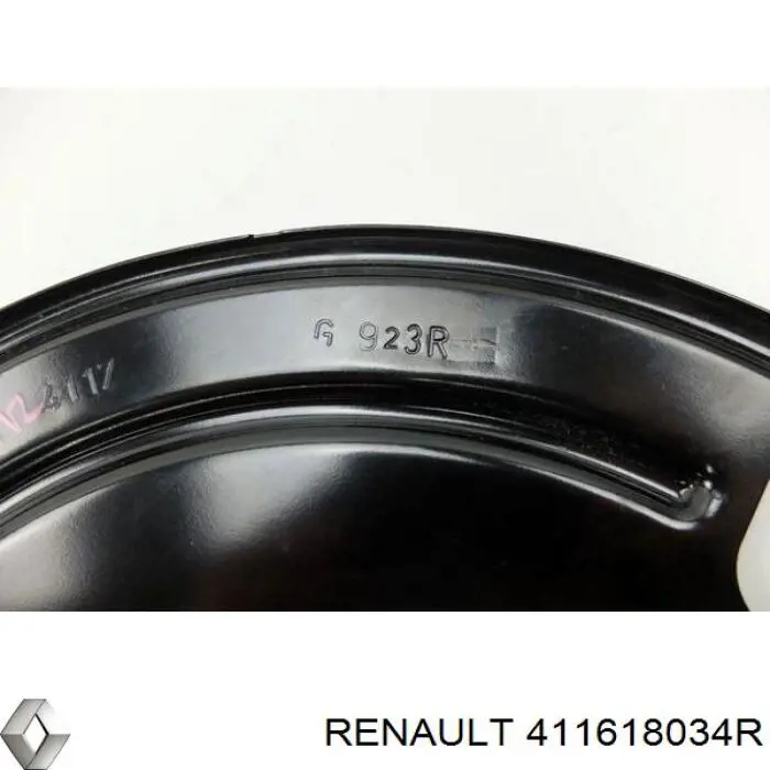 Захист гальмівного диска, переднього, лівого Renault (RVI) 411618034R