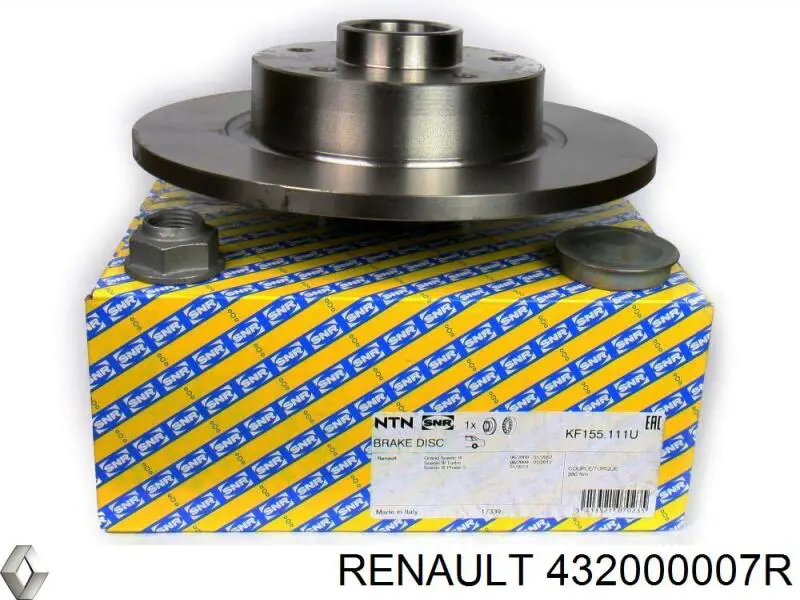 Купити 432000007R Renault (RVI) Диск заднього гальма