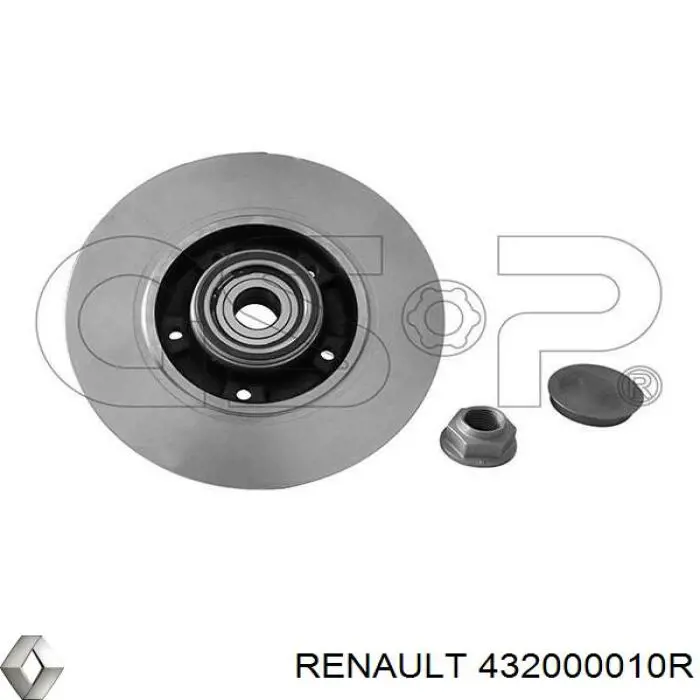 Диск гальмівний задній 432000010R Renault (RVI)