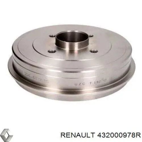 Барабан гальмівний задній Renault (RVI) 432000978R ціна, від 75.65 USD
