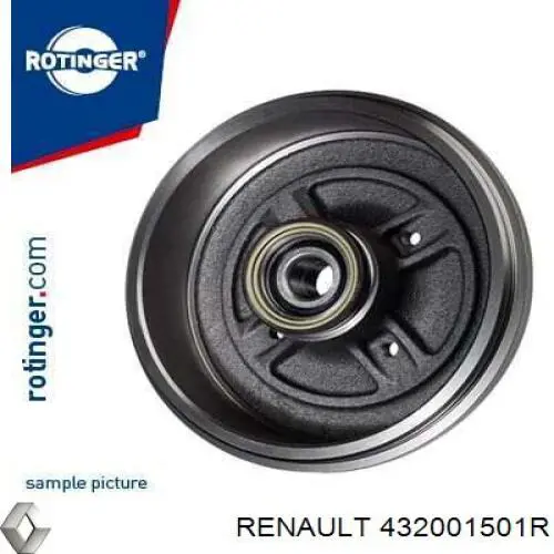 432001501R Renault (RVI) барабан гальмівний задній