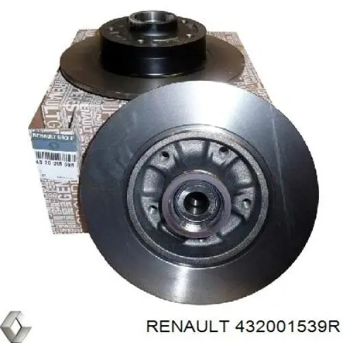 Диск гальмівний задній Renault (RVI) 432001539R