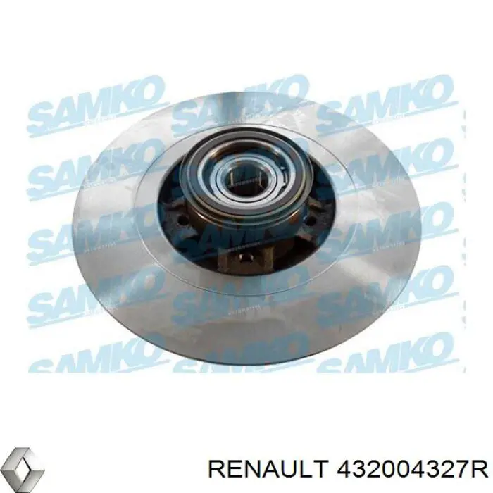Задні дискові гальма Renault (RVI) 432004327R ціна, від 84.65 USD