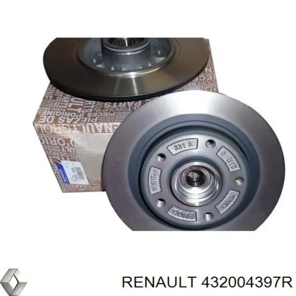 Барабан гальмівний задній Renault (RVI) 432004397R ціна, від 119.14 USD