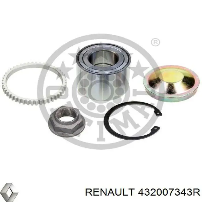 Диск гальмівний задній Renault (RVI) 432007343R