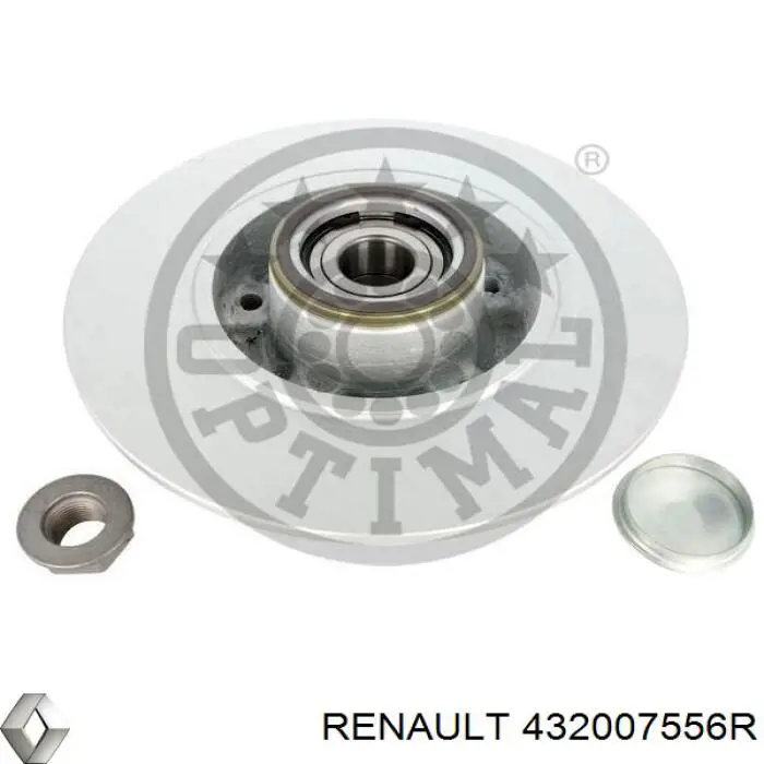 Купити 432007556R Renault (RVI) Диск заднього гальма