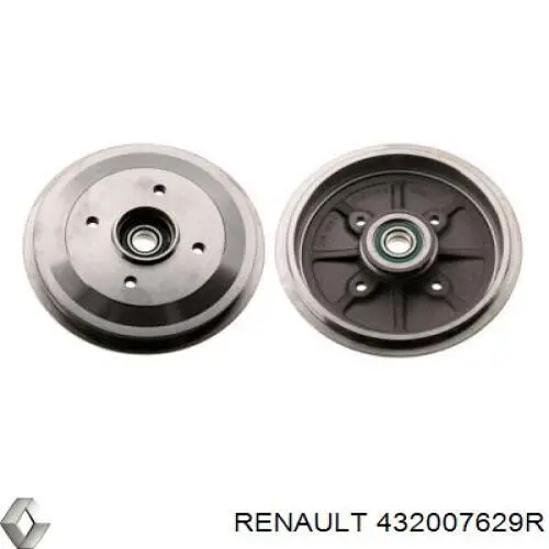 Барабан гальмівний задній Renault (RVI) 432007629R ціна, від 73.18 USD