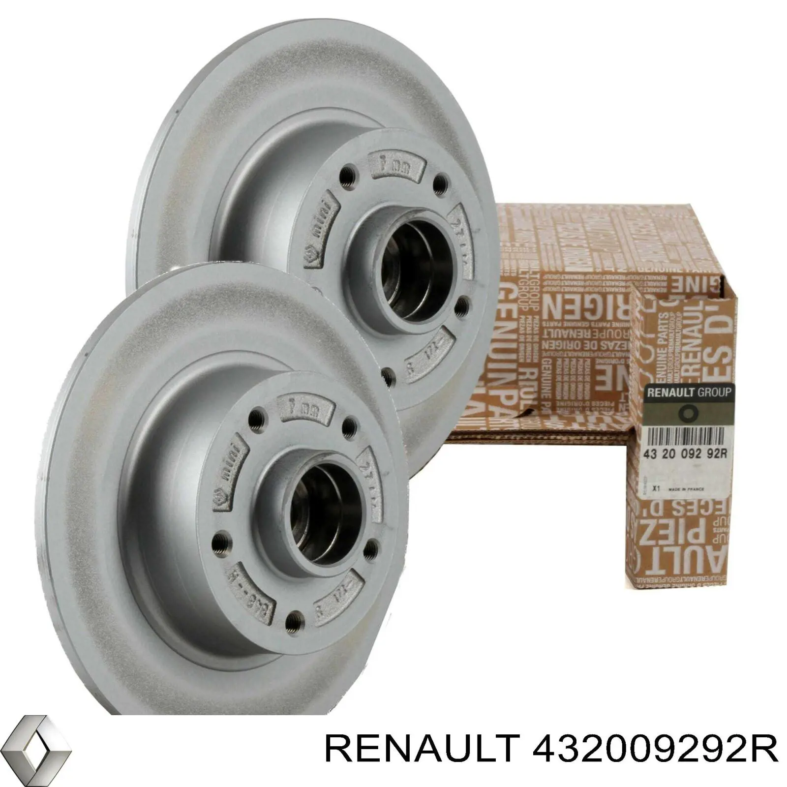 Купити 432009292R Renault (RVI) Диск заднього гальма