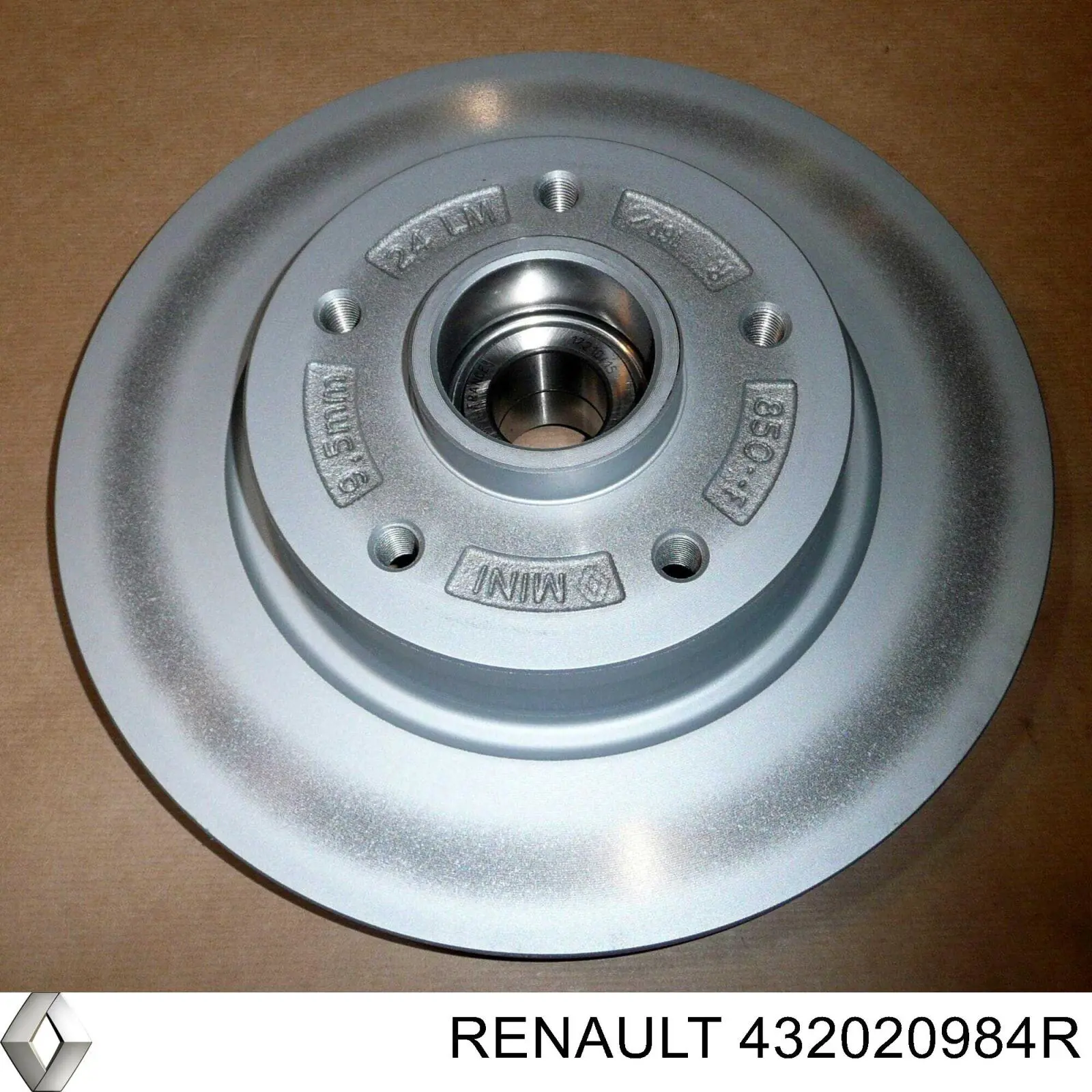 Диск гальмівний задній 432020984R Renault (RVI)