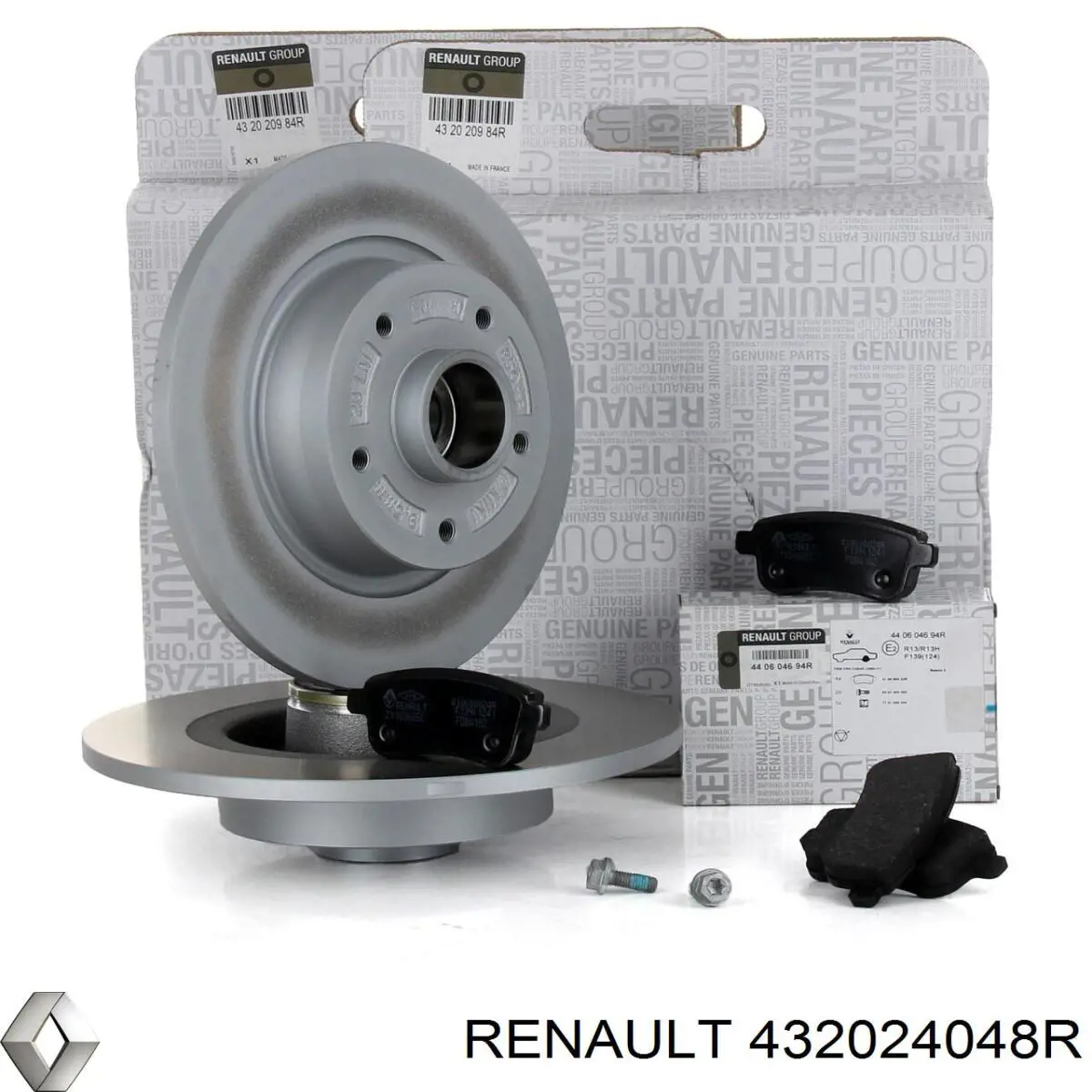 432024048R Renault (RVI) диск гальмівний задній