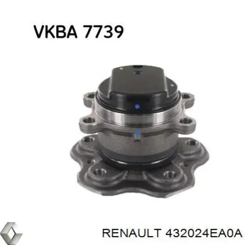 Маточини задніх коліс Renault (RVI) 432024EA0A ціна, від 139.04 USD