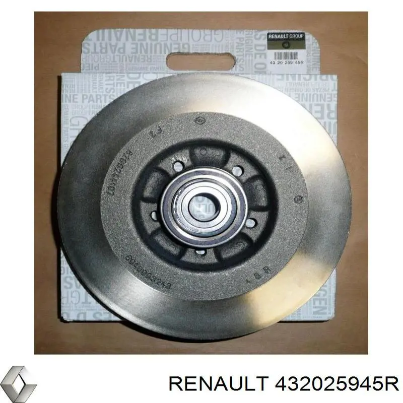 Задні дискові гальма Renault (RVI) 432025945R ціна, від 91.58 USD