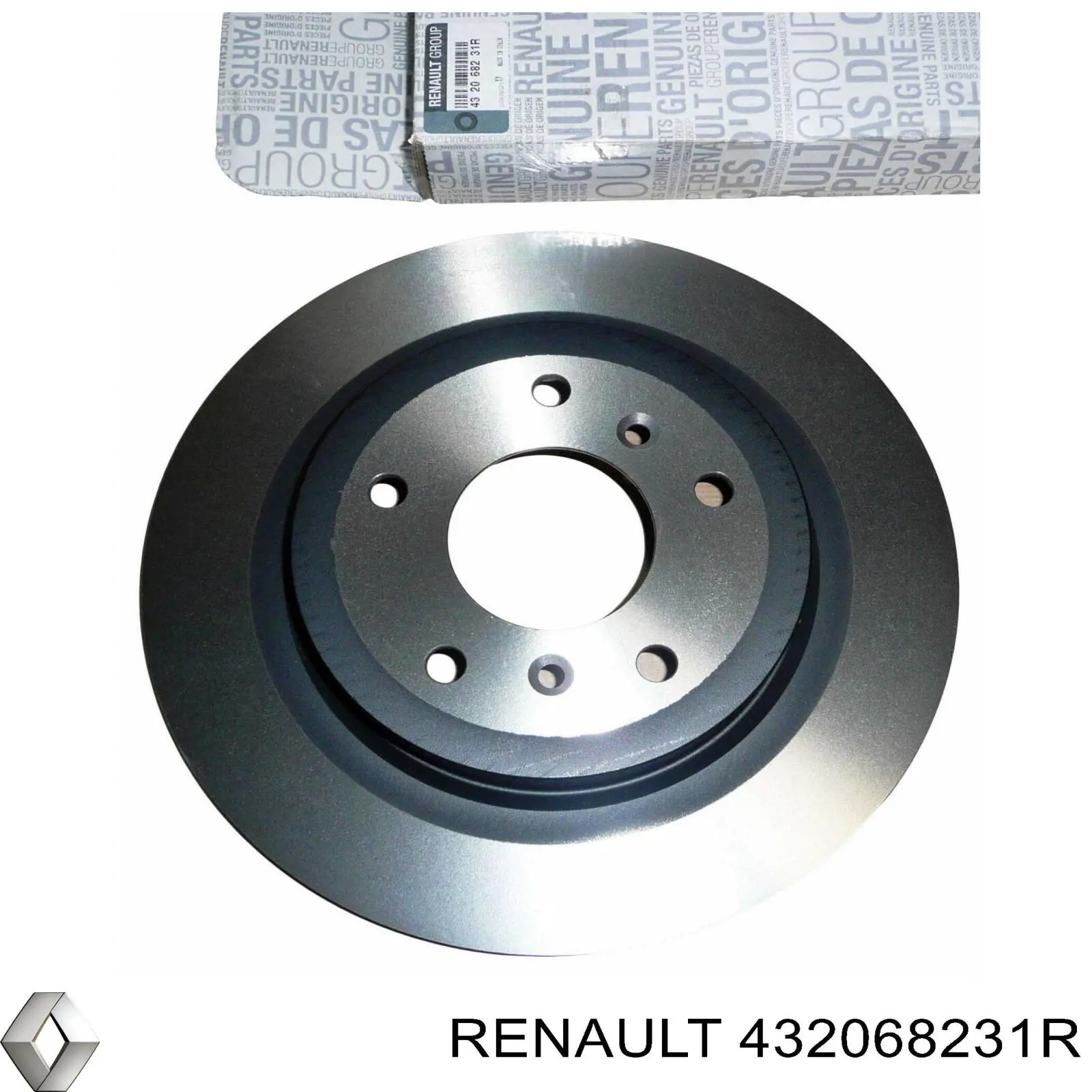 Задні дискові гальма Renault (RVI) 432068231R ціна, від 44.81 USD