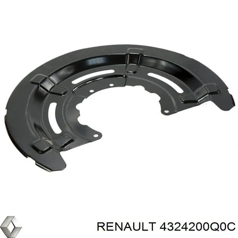 Захисний кожух гальмівного диска, заднього Renault (RVI) 4324200Q0C ціна, від 28.23 USD