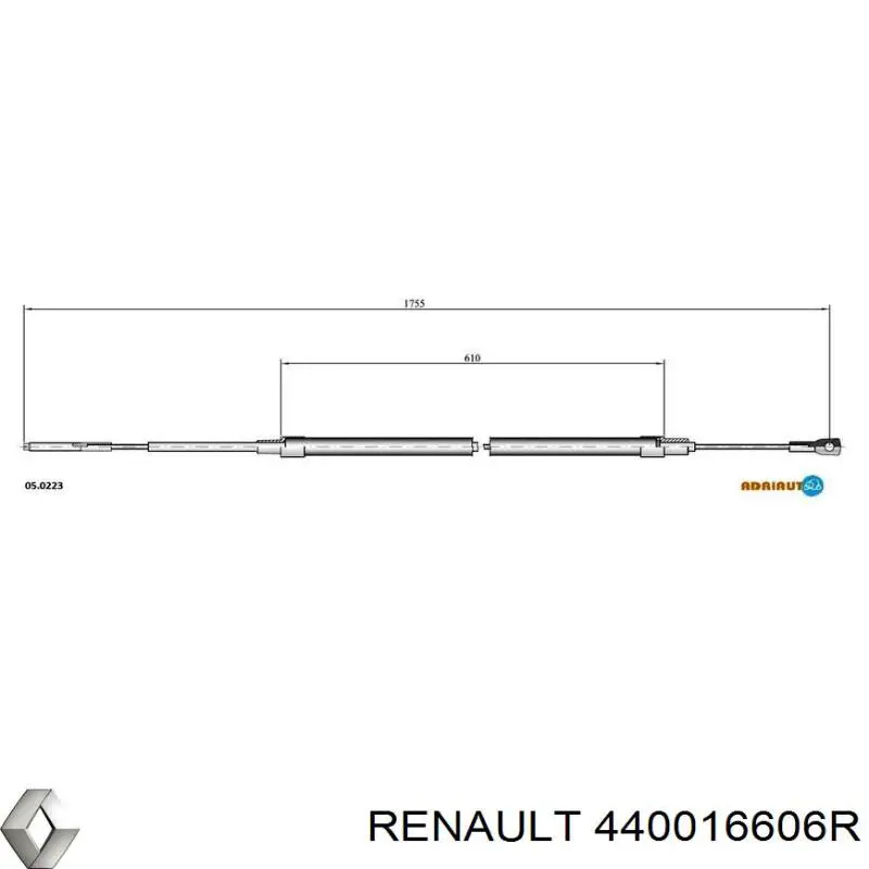 440016606R Renault (RVI) Супорт гальмівний задній правий
