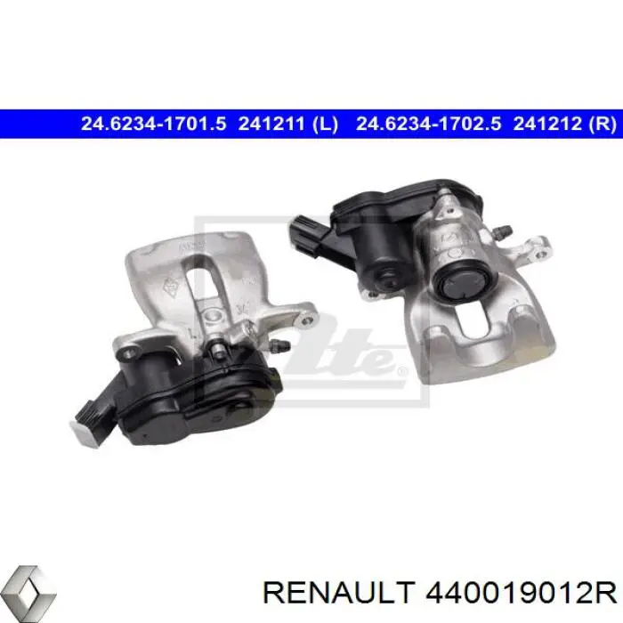 440019012R Renault (RVI) супорт гальмівний задній правий