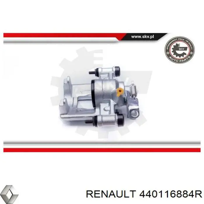 Супорт задній лівий 440116884R Renault (RVI)