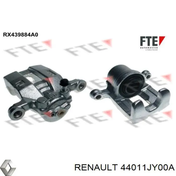 Супорт гальмівний задній лівий Renault (RVI) 44011JY00A ціна, від 42.28 USD