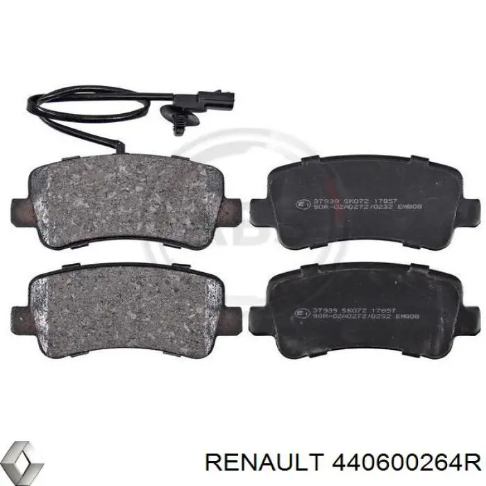Задні гальмівні колодки 440600264R Renault (RVI)