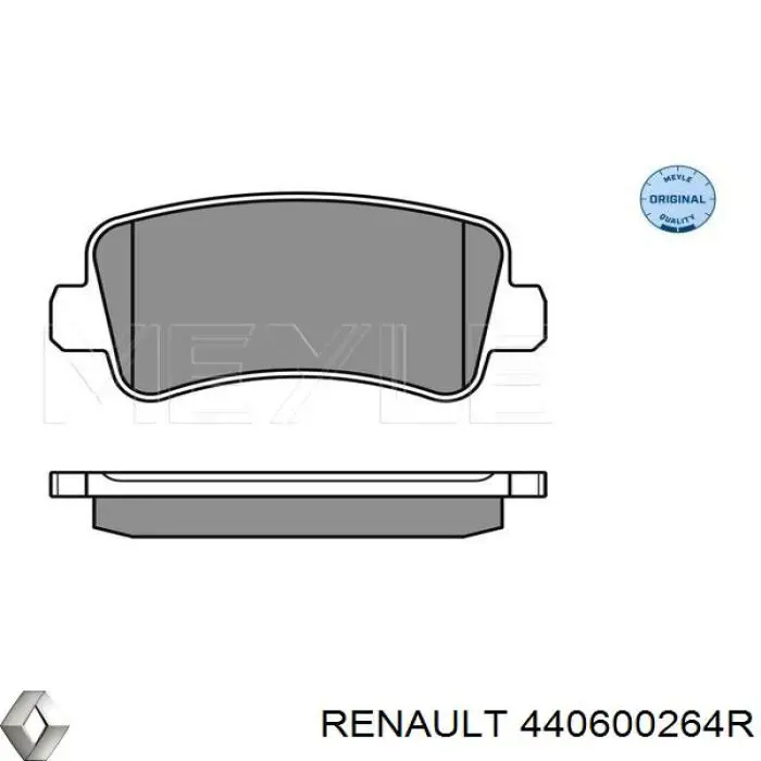 440600264R Renault (RVI) Колодки гальмівні задні, дискові