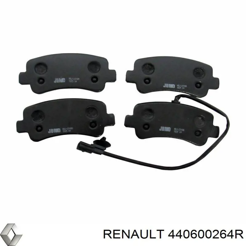 Задні гальмівні колодки Renault (RVI) 440600264R ціна, від 24.65 USD