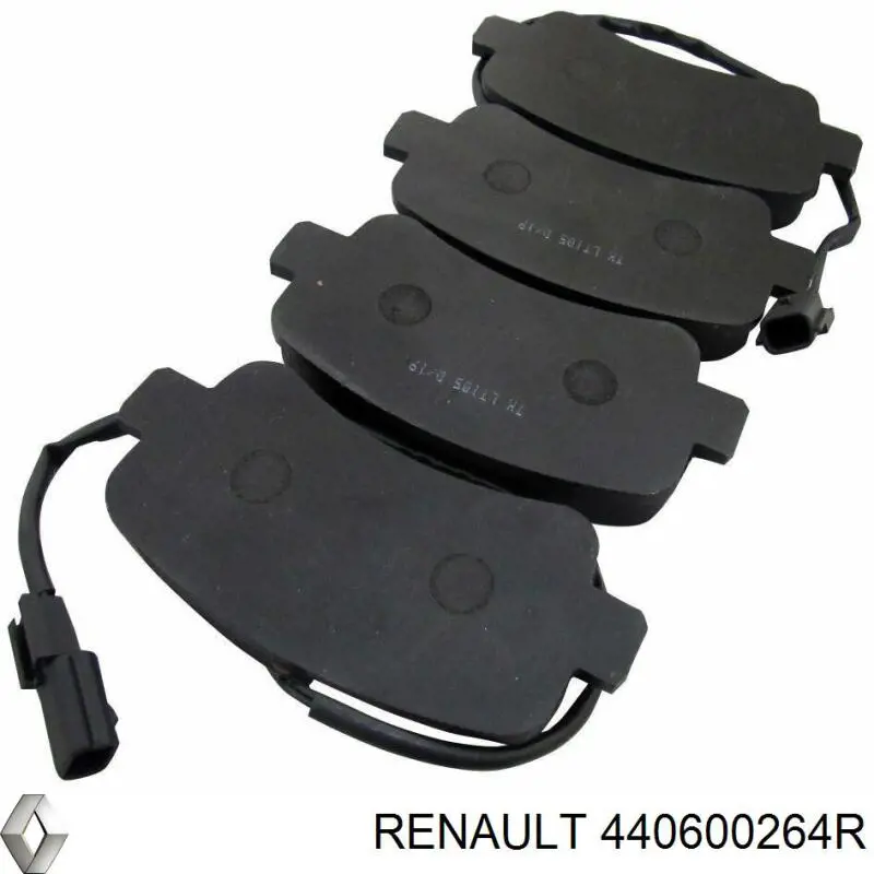 440600264R Renault (RVI) колодки гальмові задні, дискові