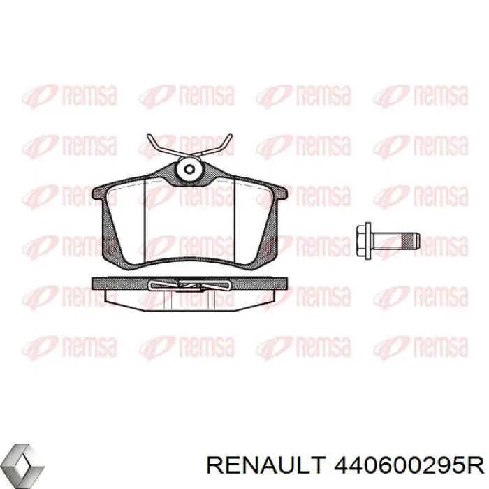 Купити 440600295R Renault (RVI) Задні колодки