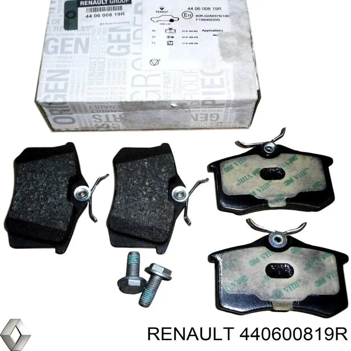 Купити 440600819R Renault (RVI) Задні колодки