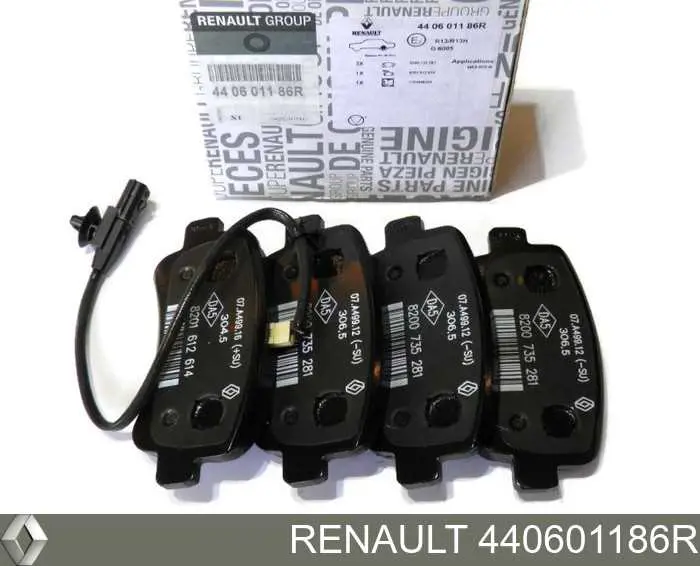 Задні гальмівні колодки Renault (RVI) 440601186R ціна, від 25.51 USD