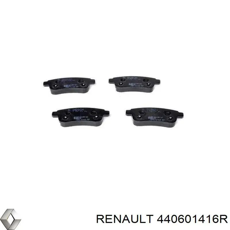 440601416R Renault (RVI) колодки гальмові задні, дискові
