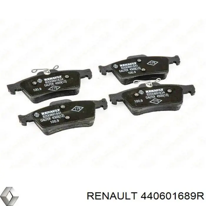 Задні дискові колодки Renault (RVI) 440601689R