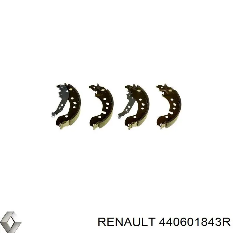 Колодки гальмові задні, барабанні Renault (RVI) 440601843R ціна, від 39.32 USD