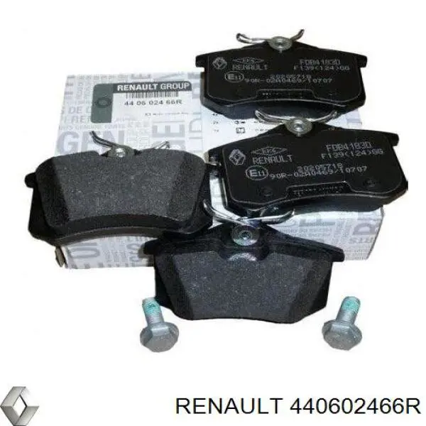 Задні гальмівні колодки Renault (RVI) 440602466R ціна, від 19.47 USD