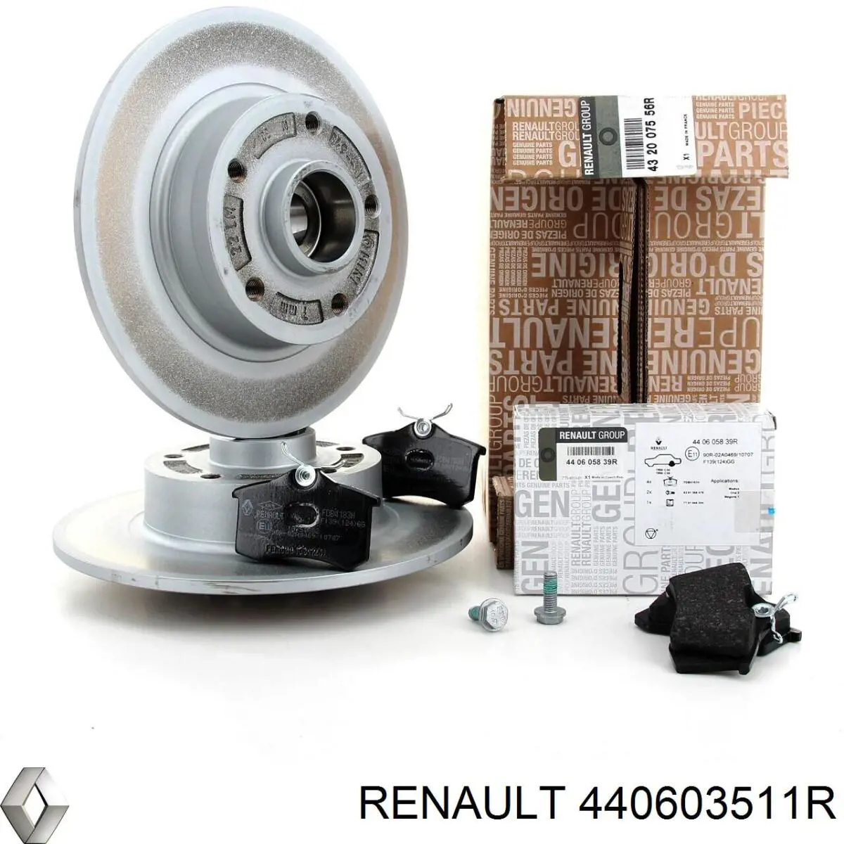 440603511R Renault (RVI) колодки гальмові задні, дискові