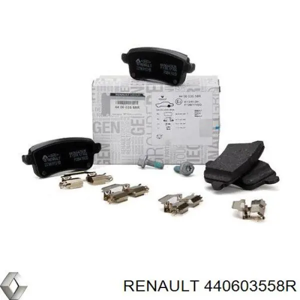 Колодки гальмові задні, дискові 440603558R Renault (RVI)