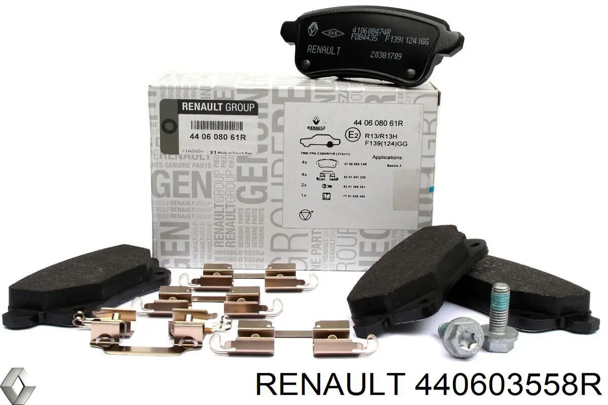 Задні гальмівні колодки 440603558R Renault (RVI)