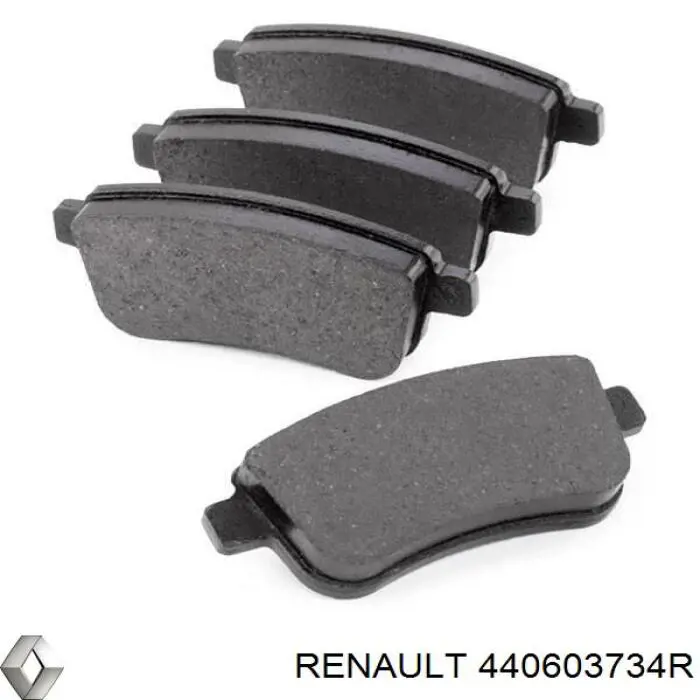 Задні гальмівні колодки Renault (RVI) 440603734R ціна, від 16.43 USD