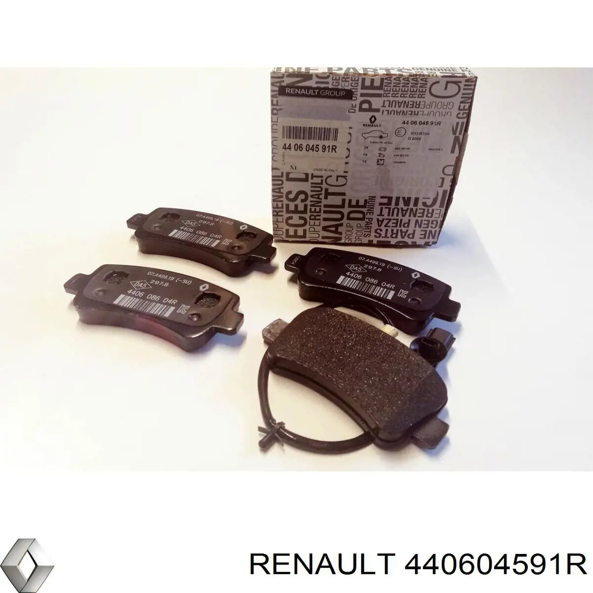 440604591R Renault (RVI) Колодки гальмівні задні, дискові