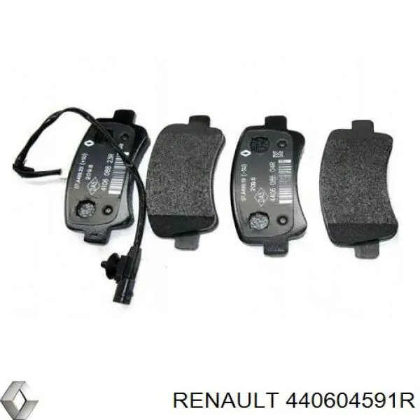 440604591R Renault (RVI) колодки гальмові задні, дискові