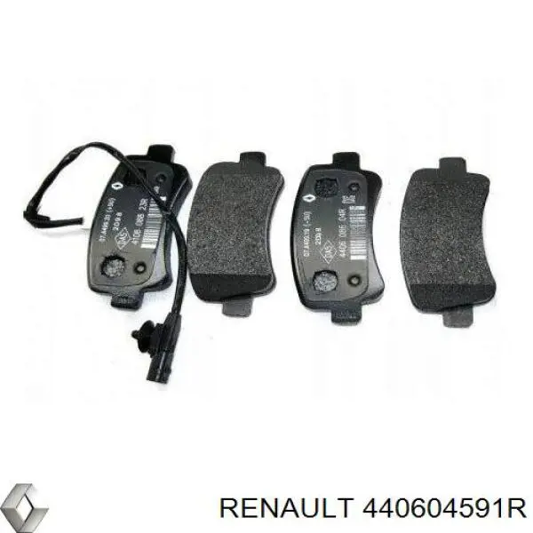 Задні гальмівні колодки Renault (RVI) 440604591R ціна, від 25.51 USD