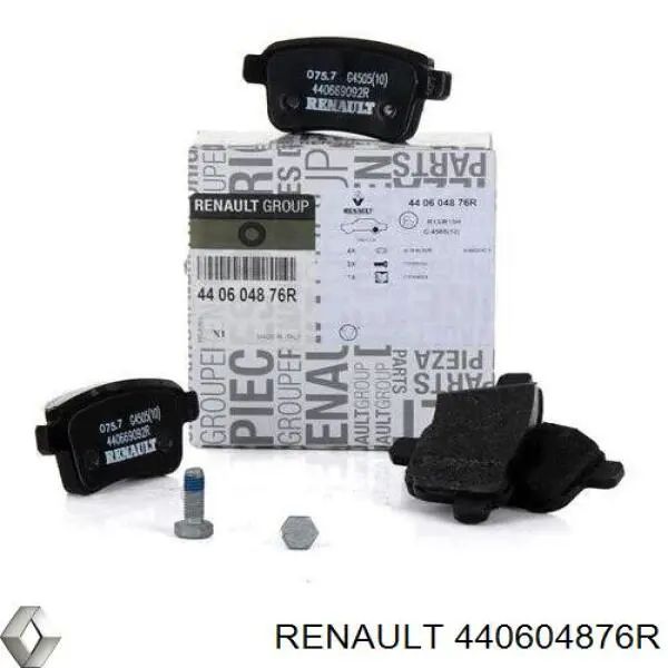 440604876R Renault (RVI) колодки гальмові задні, дискові