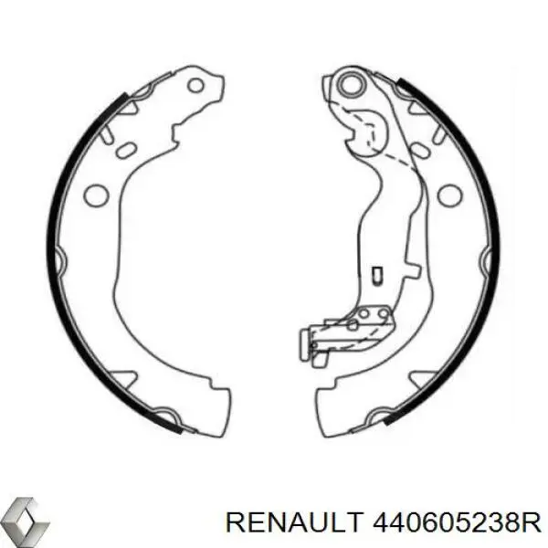 Колодки гальмові задні, барабанні Renault (RVI) 440605238R ціна, від 75.16 USD