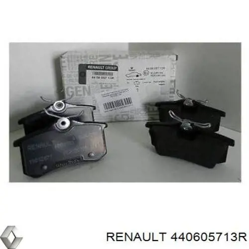 Задні гальмівні колодки Renault (RVI) 440605713R ціна, від 34.55 USD