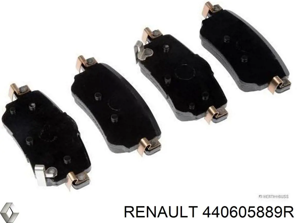 Задні гальмівні колодки Renault (RVI) 440605889R ціна, від 32.26 USD