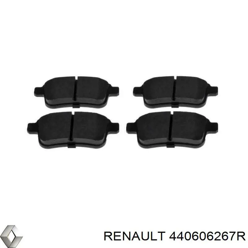 Колодки гальмові задні, дискові 440606267R Renault (RVI)